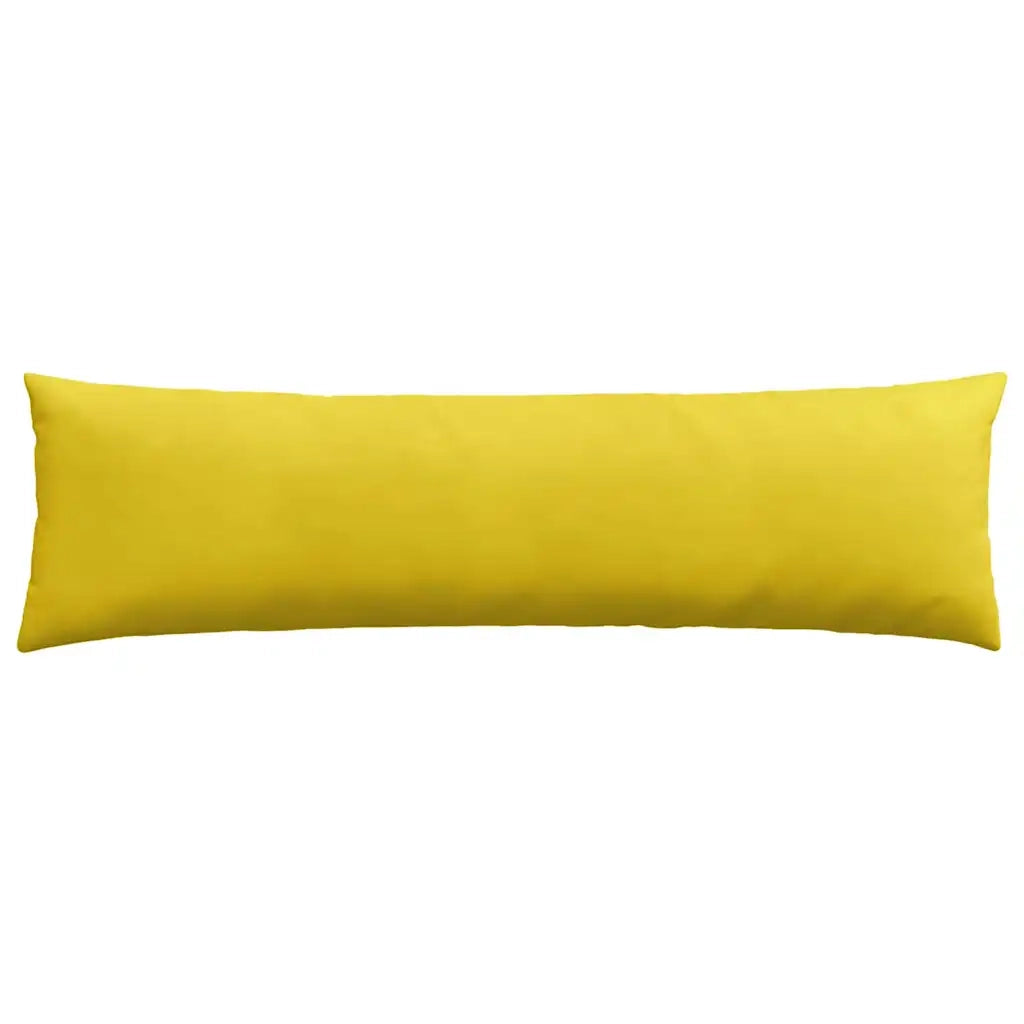 Cuscini da Divano 2 pz | Cuscini per sedie Giallo 145 x 40 cm Tessuto in Cords