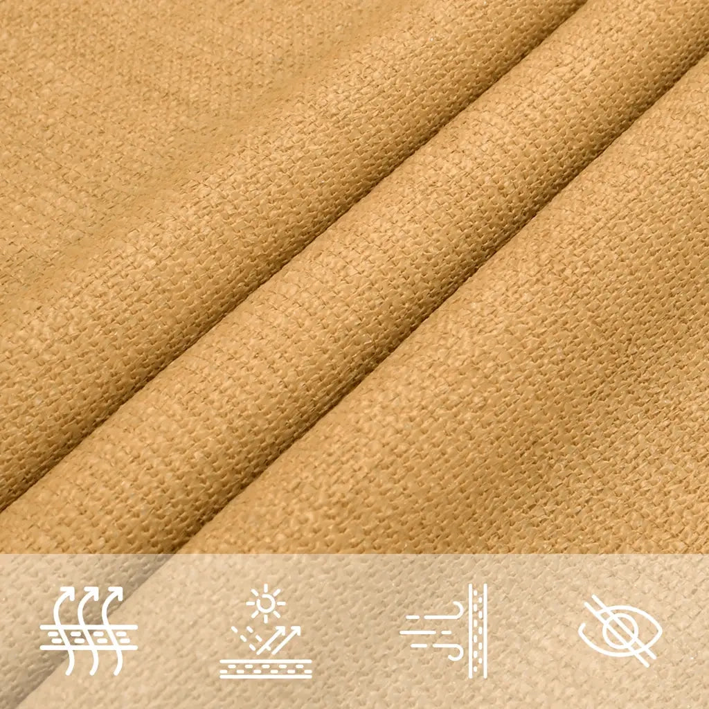 Vela Parasole 160 g/m² Triangolare Sabbia 5x6x6 m in HDPE 4002065