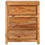 Cassettiera 60x33x75 cm in Legno Massello di Acacia 338435