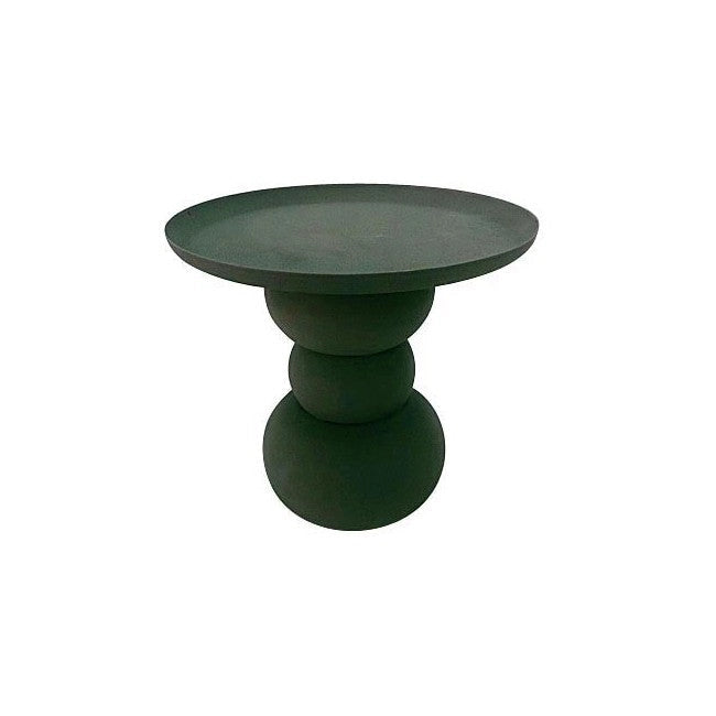 Tavolino Ø 36x34 cm Alka in Acciaio Verde