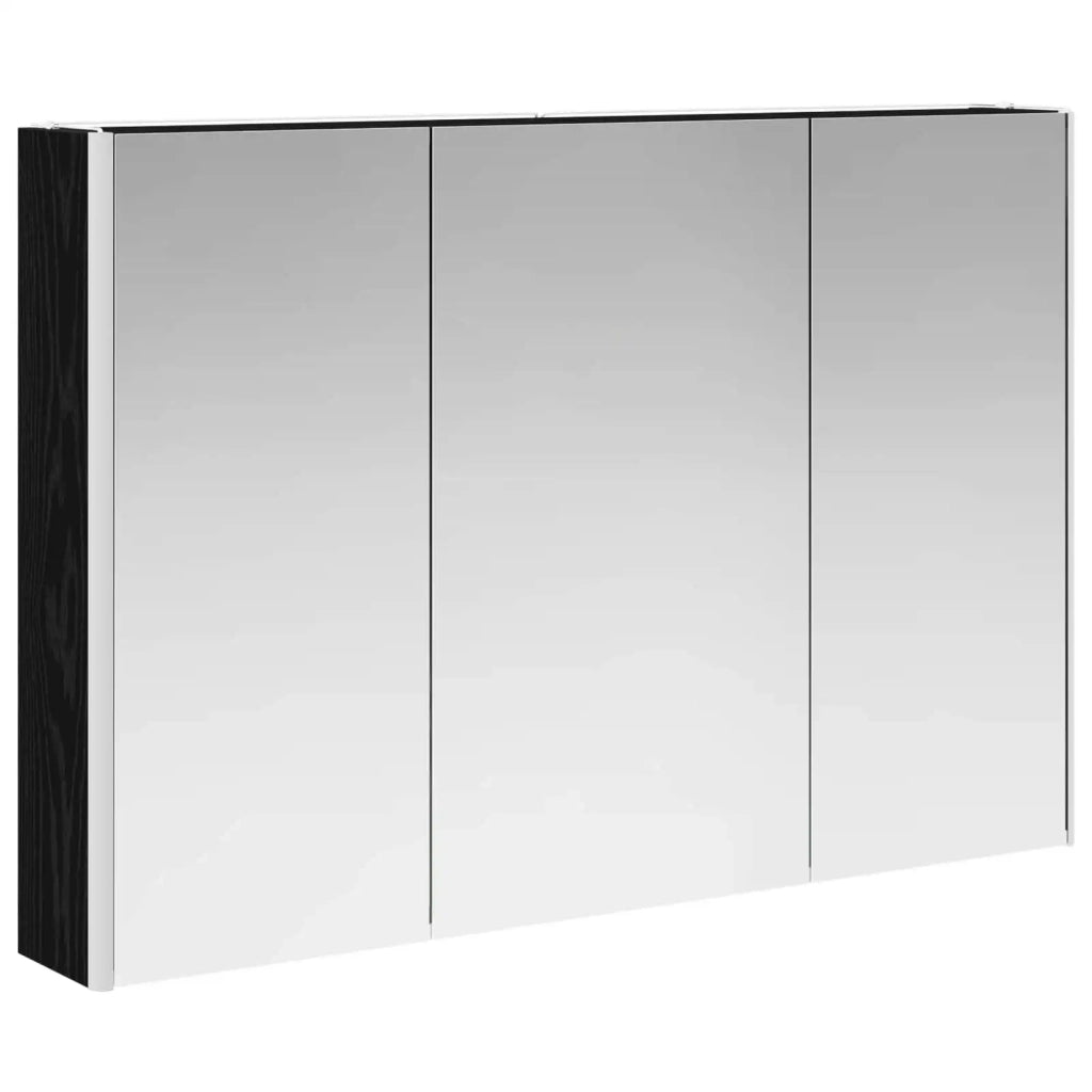 Set di mobili per il bagno 4 pcs Rovere Nero 3407064