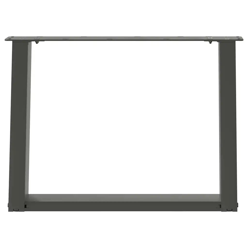 Gambe per Tavolino da Caffè a Forma di U 2 pz Antracite 70x(42-43) cm Acciaio 4012774