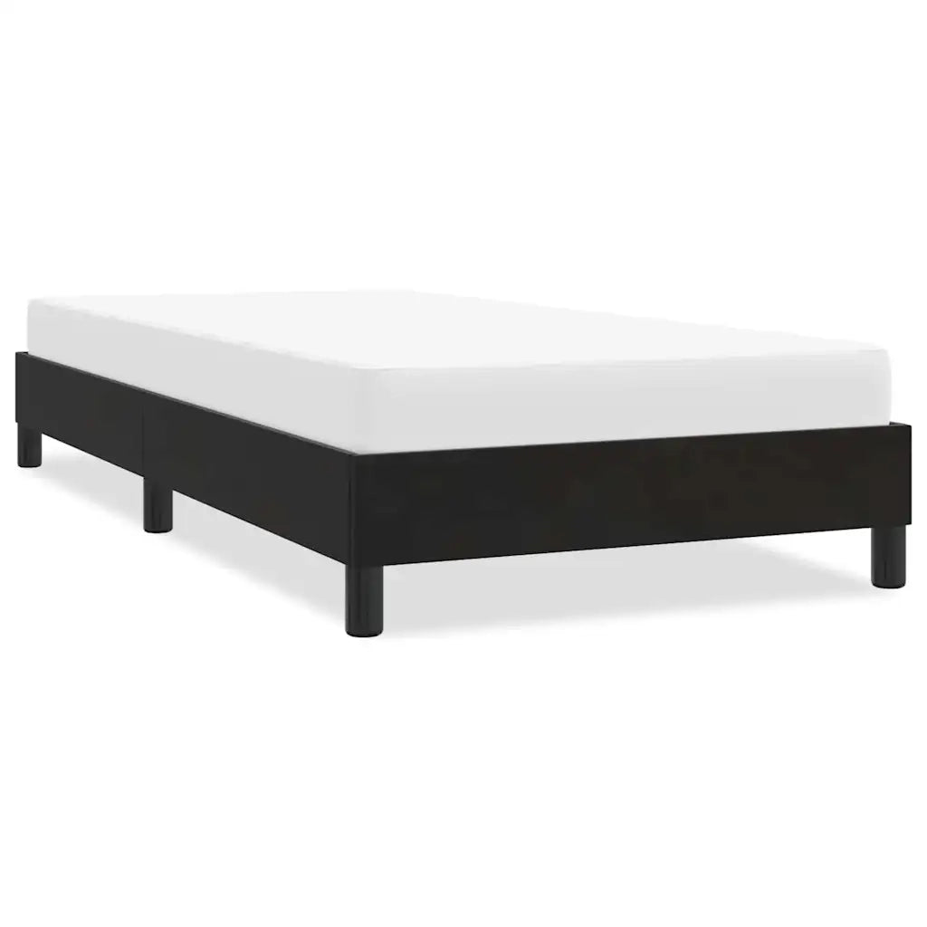 vidaXL Giroletto senza Materasso Nero 80x220 cm in Velluto