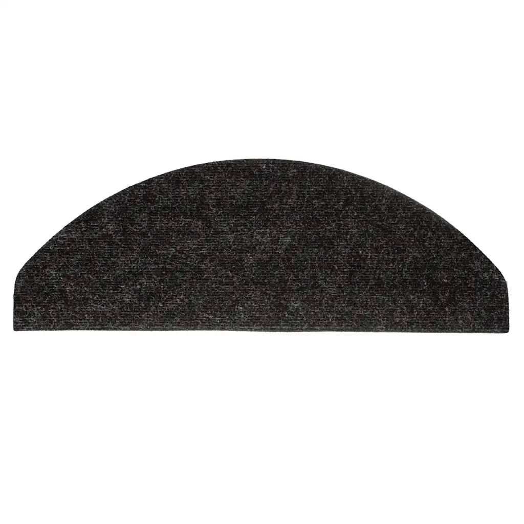 Tappetini Autoadesivi per Scale 15 pz 65x22,5x3,5 cm Antracite 136395