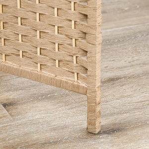 Paravento a 4 Ante Pieghevole con Mensole 160x170 cm Legno di Pino