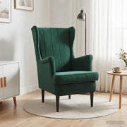 Divano Sedia-Poltrona Verde Scuro Velluto 960938