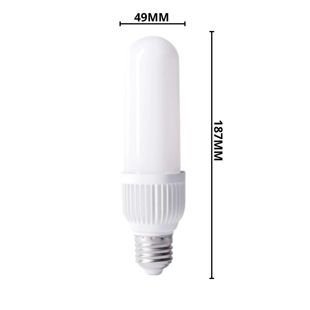 Lampada led tubolare attacco e27 plastica 18 watt *** temperatura colore lampada 6000k bianco freddo, confezione 1