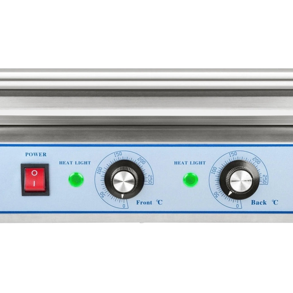 Macchina professionale per hot dog in acciaio inox per 20 salsicce 2200 watt 3614096