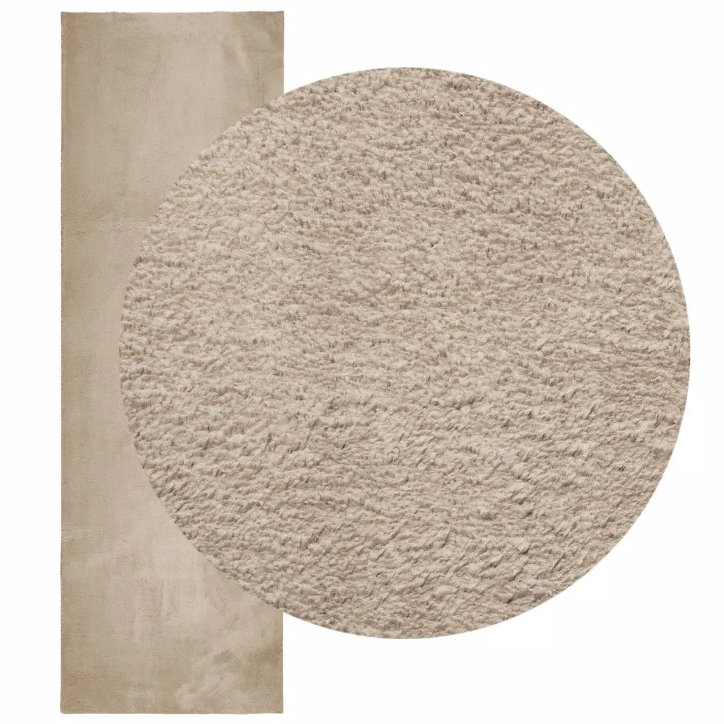 Tappeto del soggiorno | Tappeto a Pelo Corto HUARTE Morbido e Lavabile Sabbia 80x250 cm