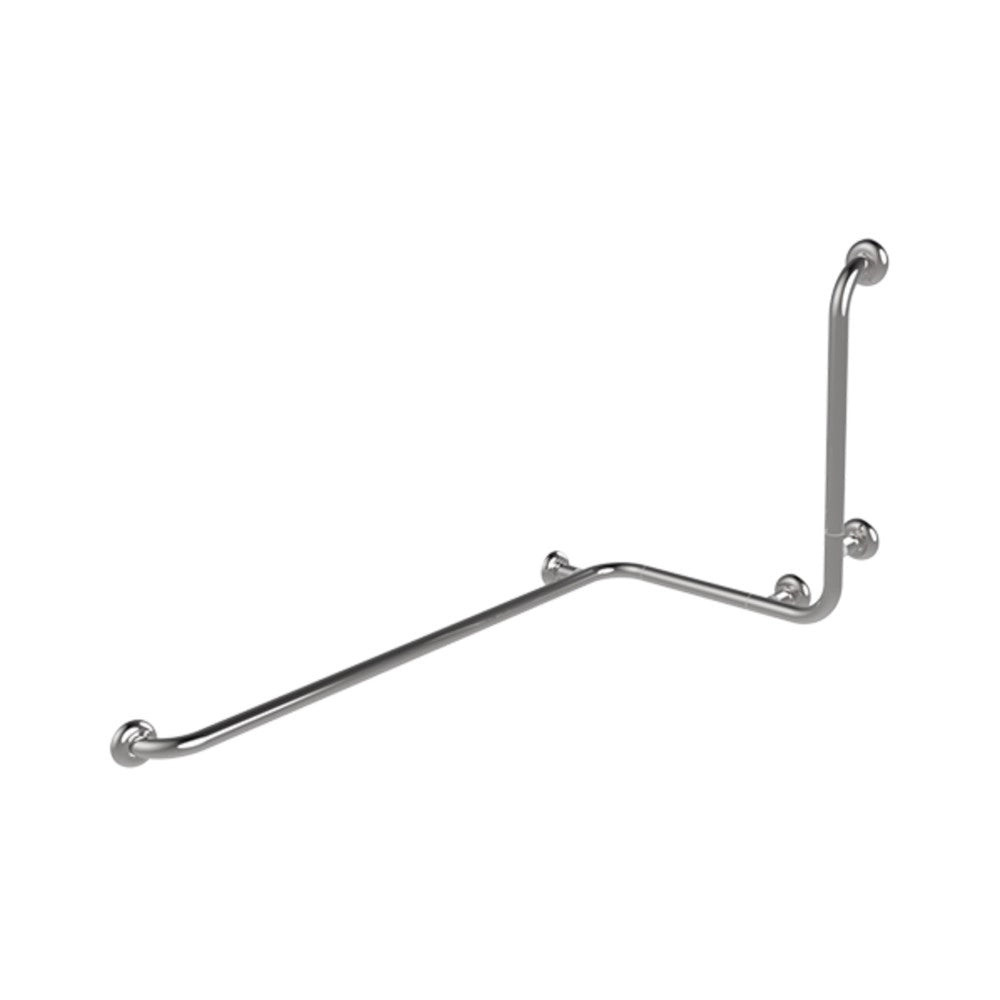 Maniglia angolare con verticale laterale universale 110x60x60h inox lucido