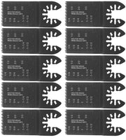 Lame di sega in acciaio con alto contenuto di carbonio - 35 mm - Denti grossi/fini - 10 x Lame di sega - Duraturo - Lame di sega veloci - Lame di sega per sega