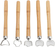 Schraper 5-delige Set - Gereedschap per Aardewerk - Snijdiepte Adattiva - Manubri in Ceramica - Ideale per Scultura - Molteplici Applicazioni - Gli Strumenti per Scultura