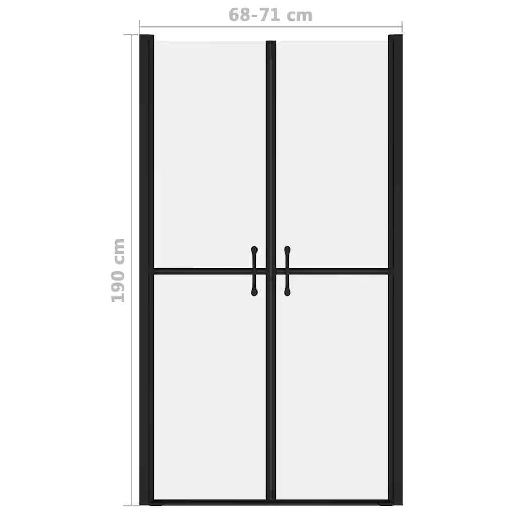 Porta per Doccia in ESG Satinato (68-71)x190 cm CFW7657631