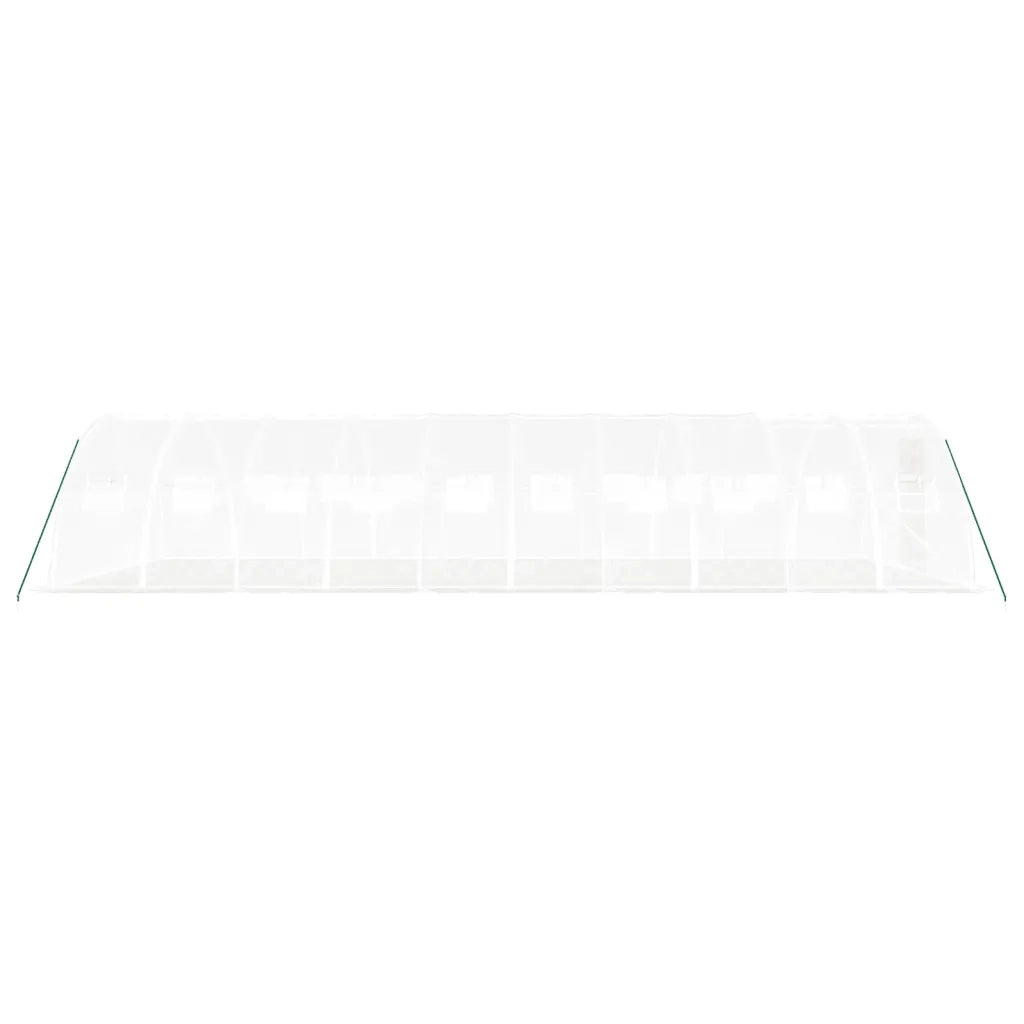 Serra con Telaio in Acciaio Bianco 40 m² 10x4x2 m 3188075