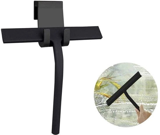 Sfregiatore da bagno - progettazione ergonomico - 1 pezzo - acciaio e silicone - 22,8 cm
