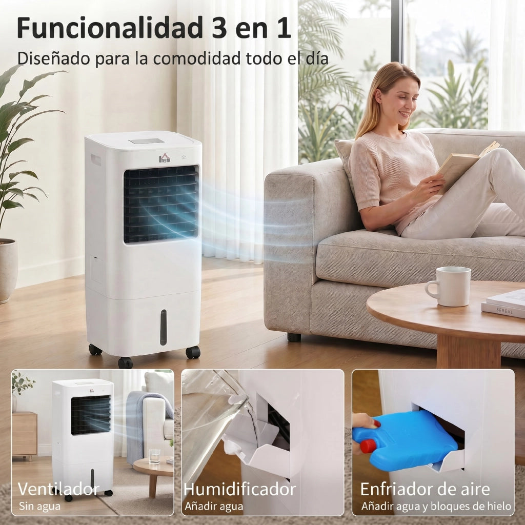 Condizionatore Portatile Silenzioso ¨C zephmum ¨C Bianco 32x37x74 cm LED Telecomando