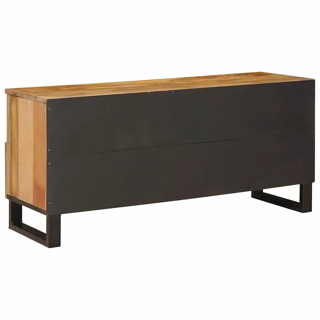 Mobile TV Marrone 100 x 33 x 46 cm Legno di mango massello