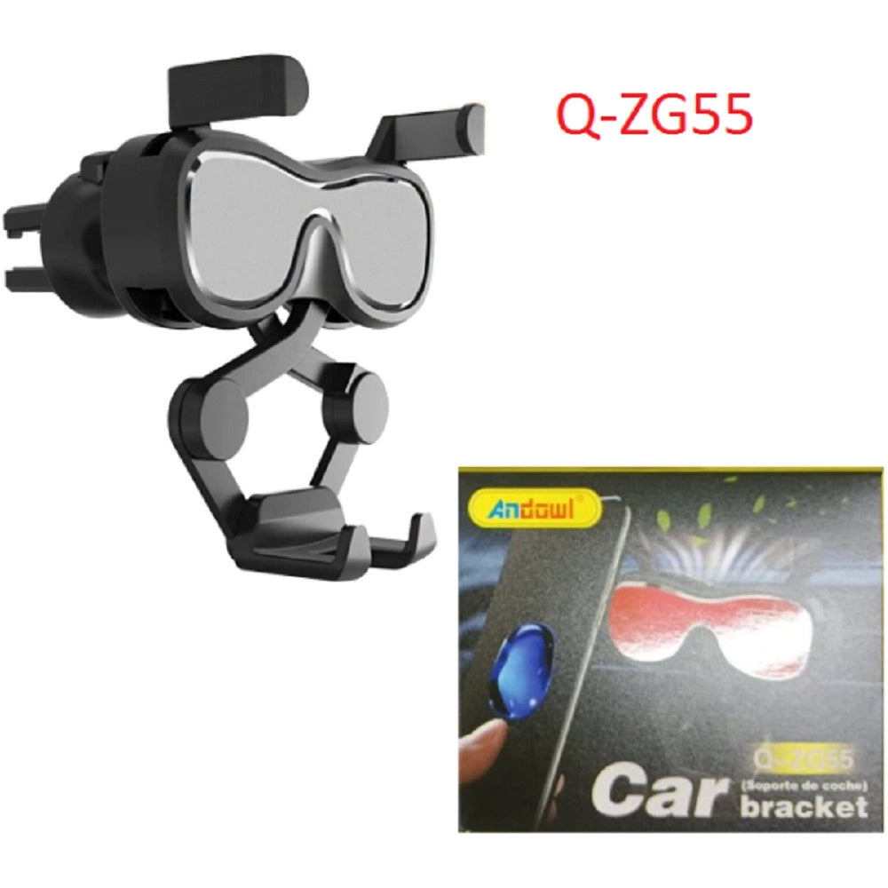 Trade Shop - Supporto Mobile Per Auto Q-zg55 Portacellulare Attacco Presa Aria Rotazione 360° -