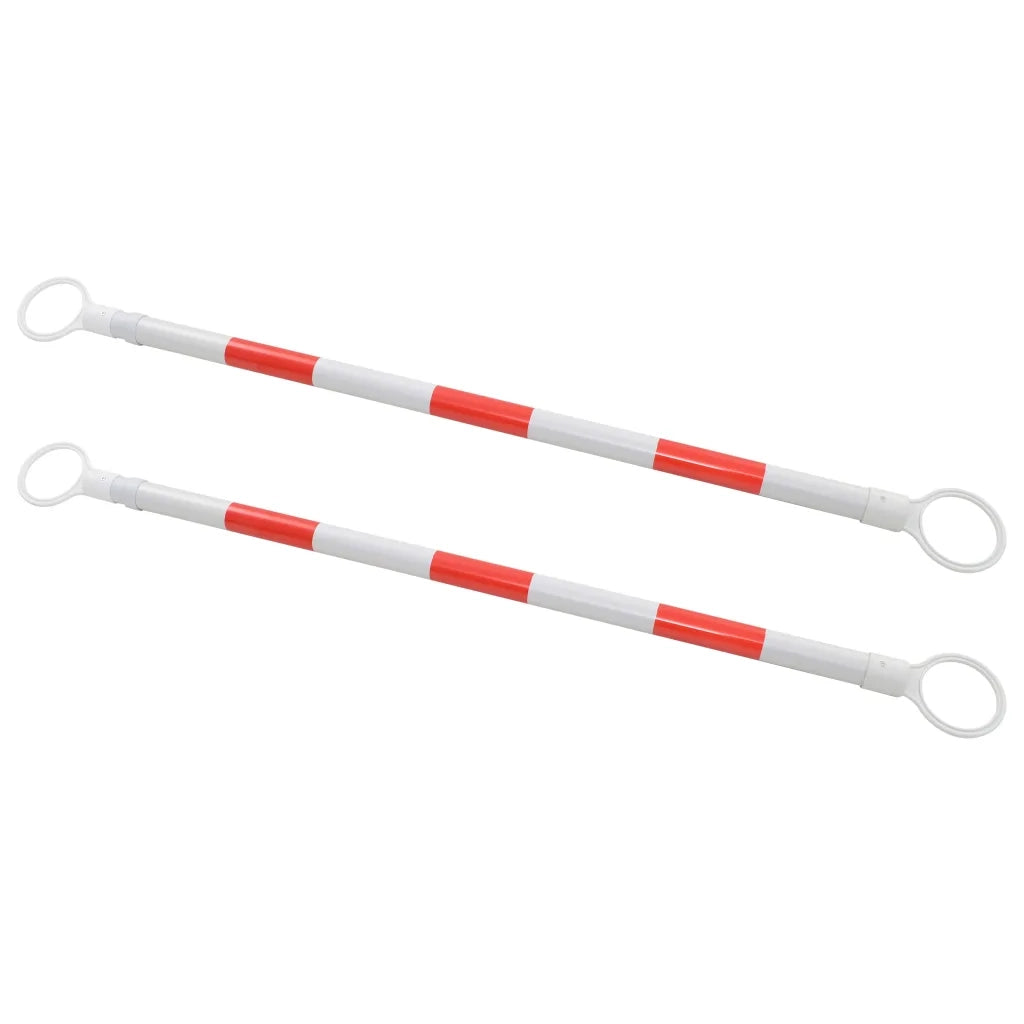Barre Retrattili per Coni Stradali 2 pz in Plastica 130-215 cm cod mxl 62434