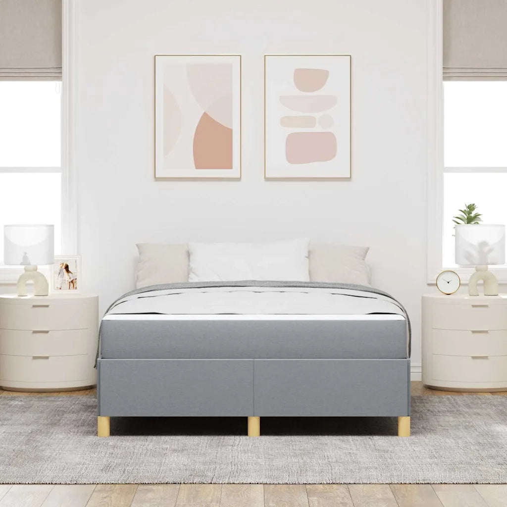 Struttura del letto Grigio chiaro 140 x 190 cm Tessuto 3398934