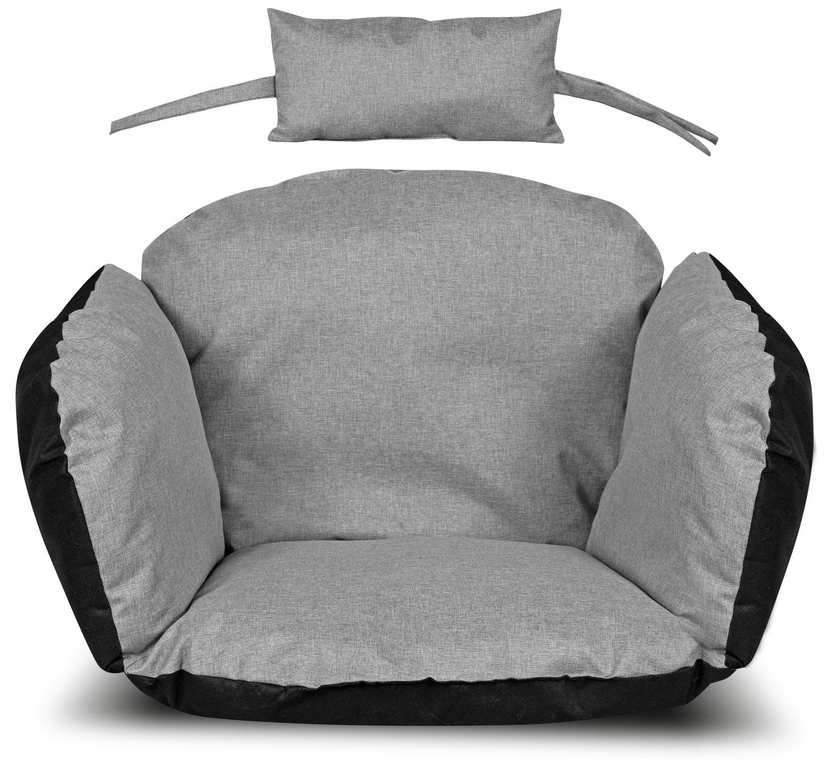 AIO FACTORY Cuscino da giardino impermeabile grigio 112x113 cm per sedia sospesa