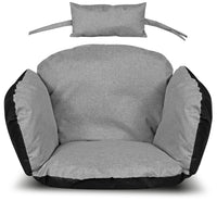 AIO FACTORY Cuscino da giardino impermeabile grigio 112x113 cm per sedia sospesa