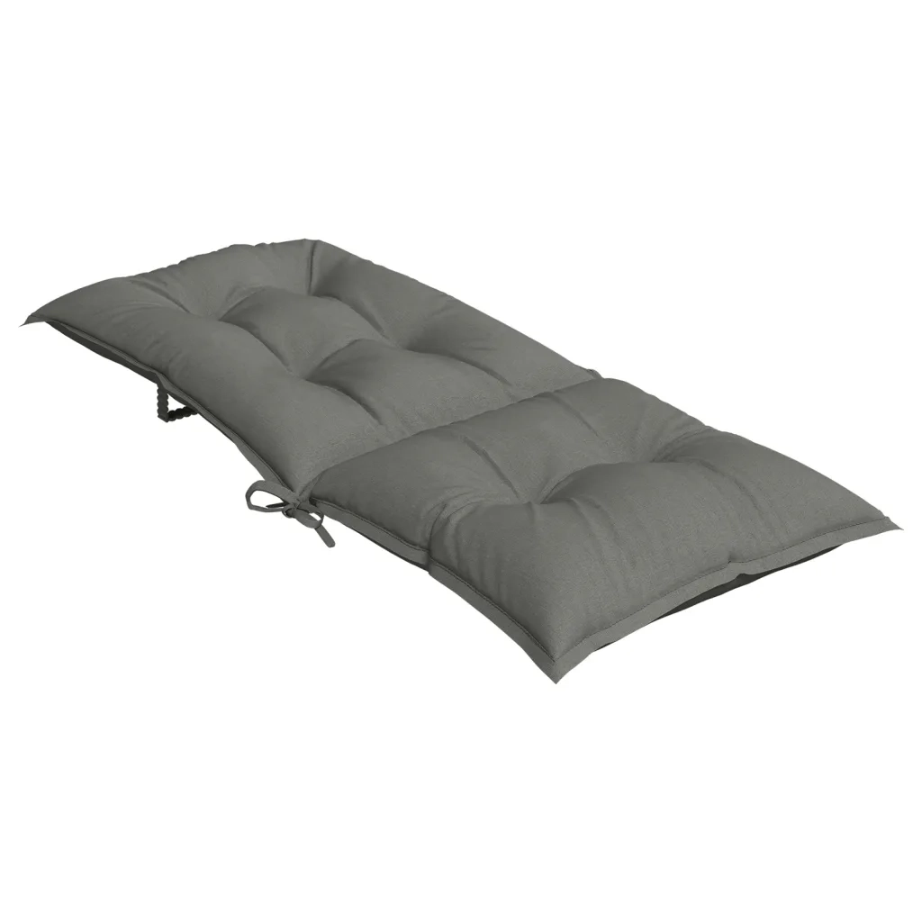 Cuscini Sedia Schiena Alta 6 Grigio M¨¦lange 120x50x7 Tessuto