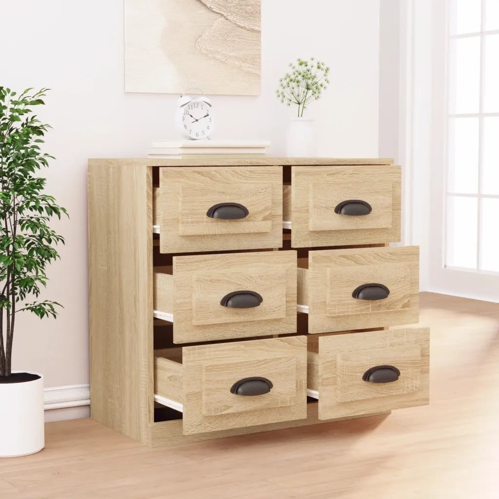 Credenza-Buffet-Armadio da cucina Rovere Sonoma 70x35,5x67,5 cm in Legno Multistrato 481524