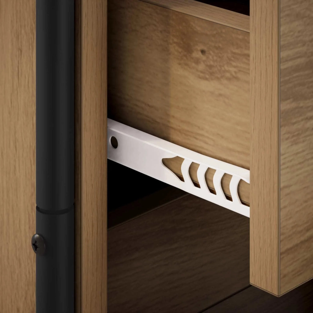 Mobiletto da Letto Appeso 2 pz Rovere Artigianale 8013553