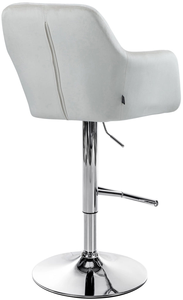 Barhocker Natoma Samt chrom
