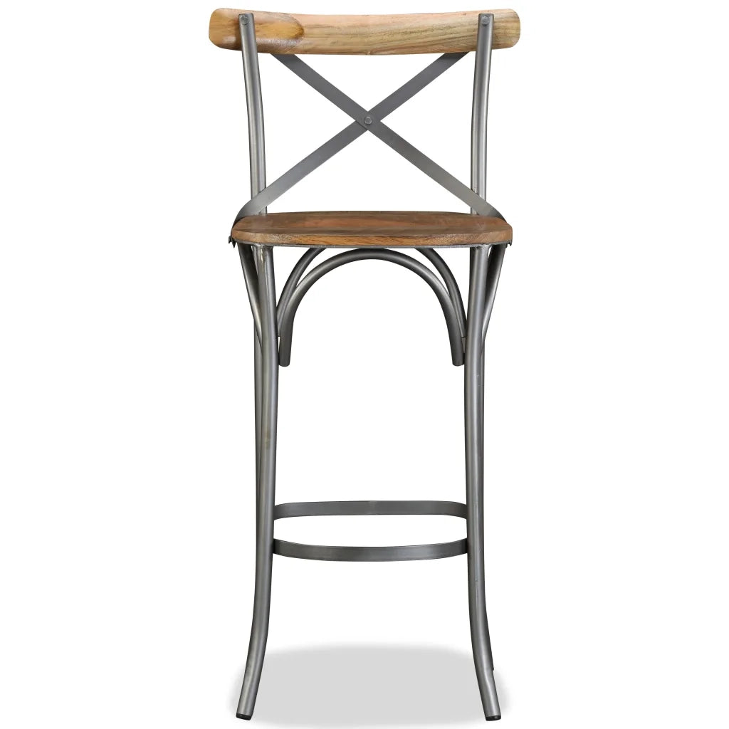 Sgabello da Bar in Legno Massello di Mango cod mxl 73454