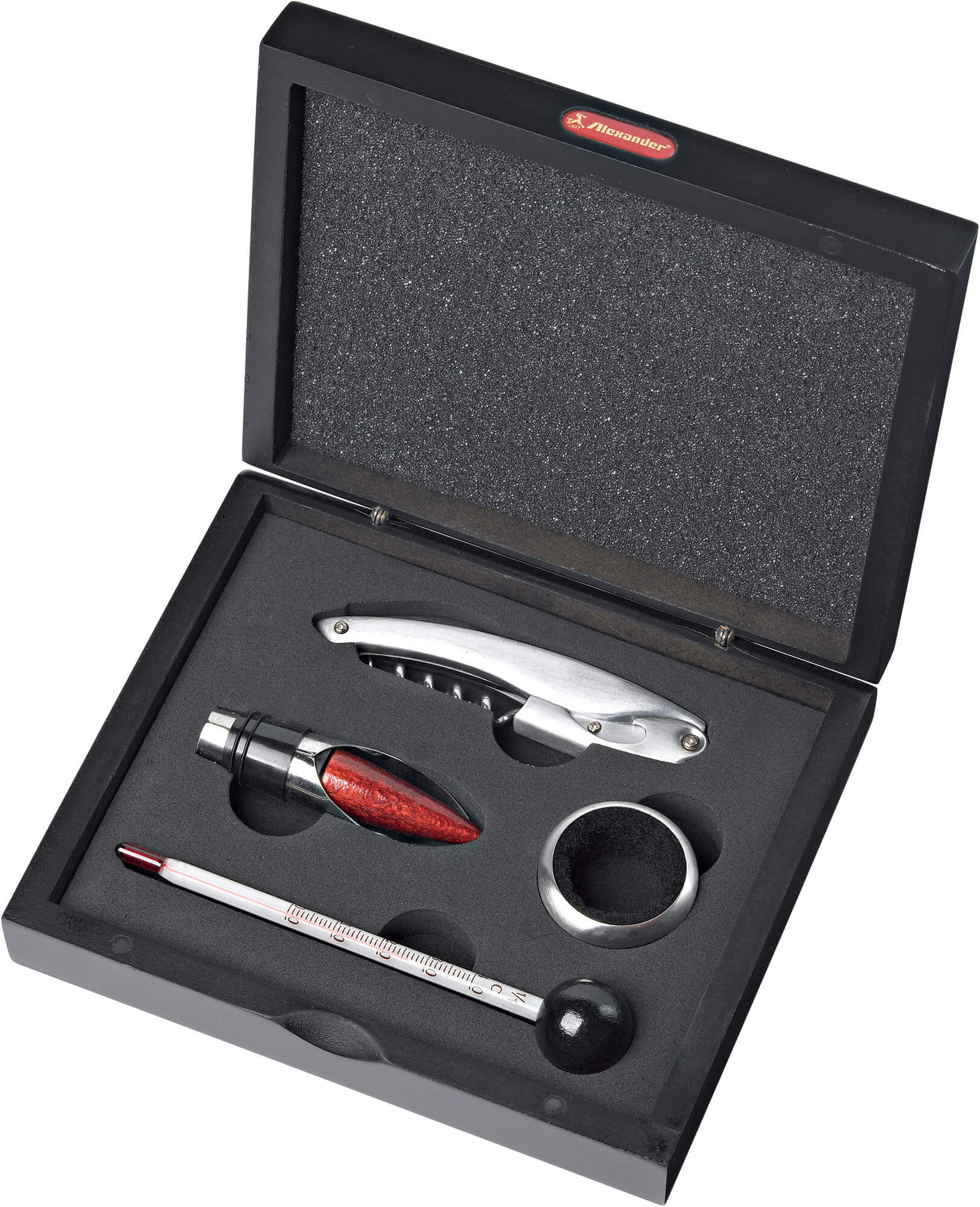 Set da Vino Sommelier 4 Pezzi con Cofanetto Alexander Easy