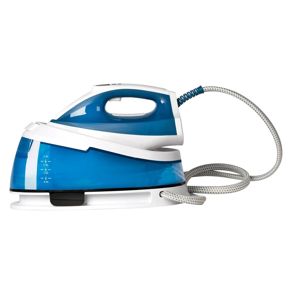 Trade Shop - Ferro Da Stiro Con Caldaia 2800w Serbatoio 1.6lt Piastra In Ceramica Alluminio Anticalcare -