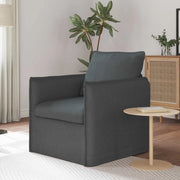 Divano Grigio scuro 195 x 82 x 85 cm Tessuto