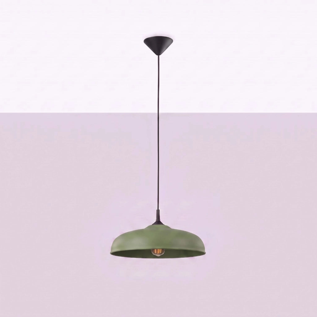 Lampada a sospensione GINA verde oliva