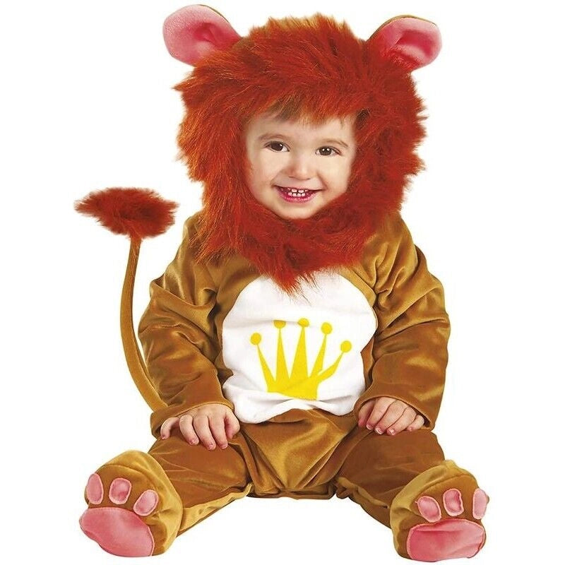 COSTUME CARNEVALE LION IL LEONCINO NEONATI 12-18 MESI 92 CM