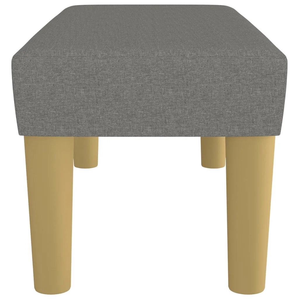 Panca Grigio Scuro 70x30x30 cm in Tessuto 346625
