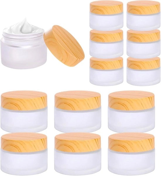 Bottiglie di Cosmetici in Vetro Leggero - Riempibili - 20ml e 30ml - Cristallo Frostatore