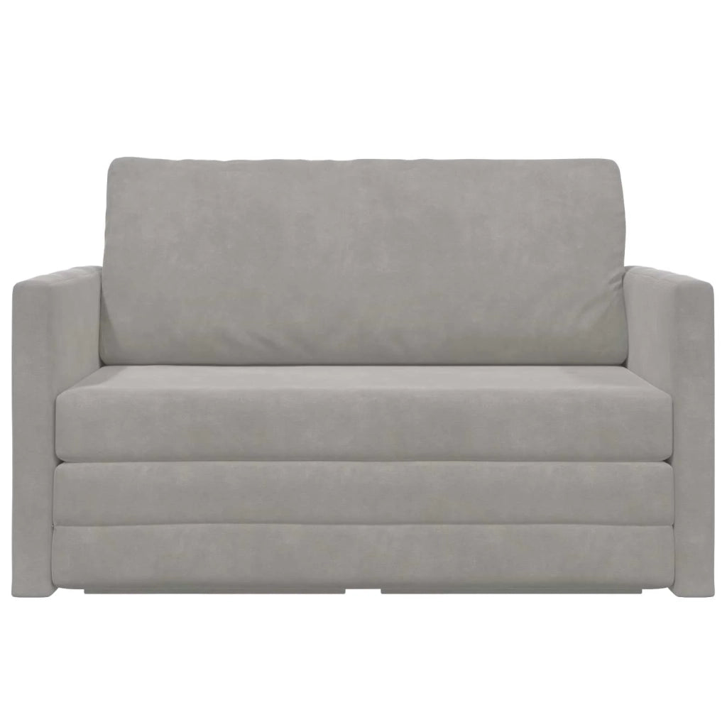Divano letto Grigio chiaro 124 x 71 x 78 cm Velluto 4106702