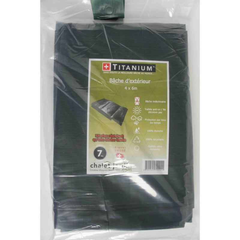 Telo protettivo TITANIUMÂ® verde 4x6m