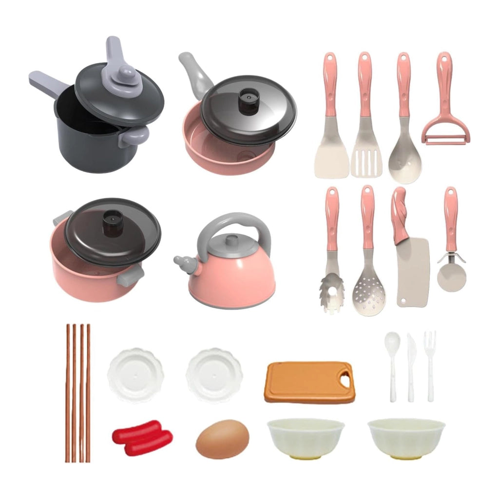 Set utensili da cucina giocattolo 28 pezzi per bambini