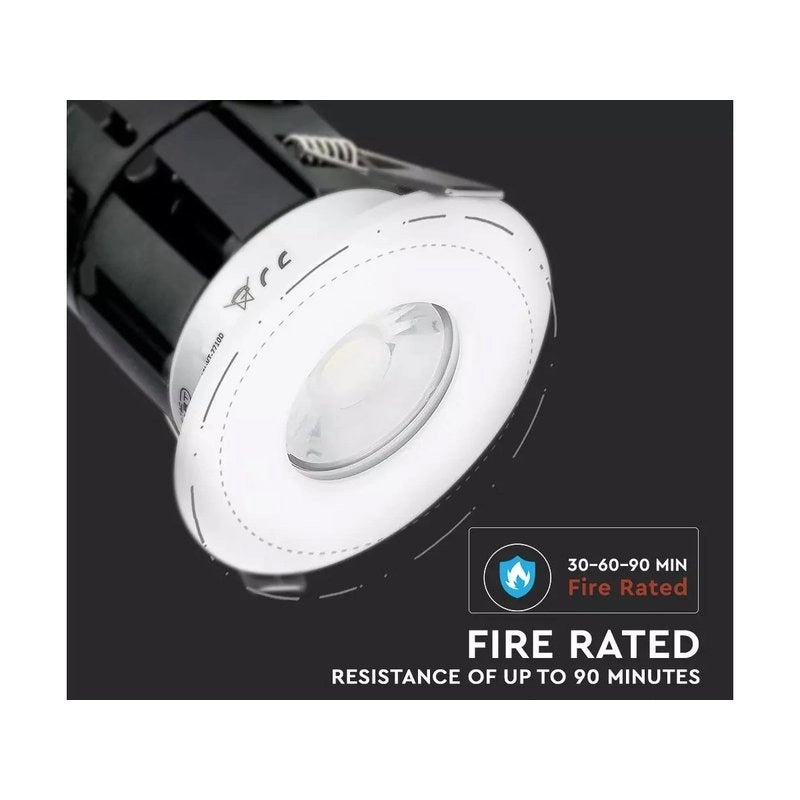 Faretto Led da Incasso Rotondo 10W CCT IP65 Bluetooth Dimmerabile Resistente al Fuoco 90 Minuti SKU-1424