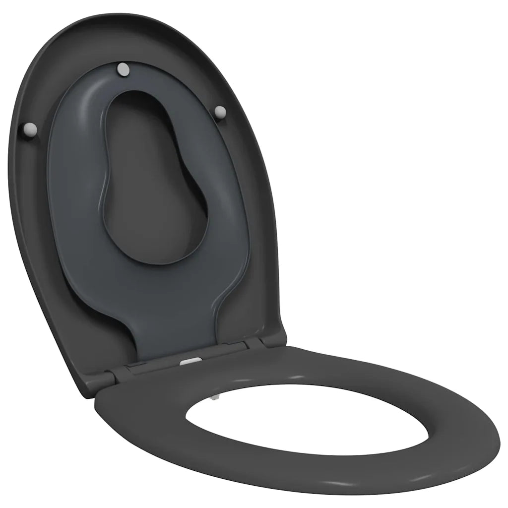 Sedile del WC Antracite 47 x 37 x 4 cm Duroplast 42002350