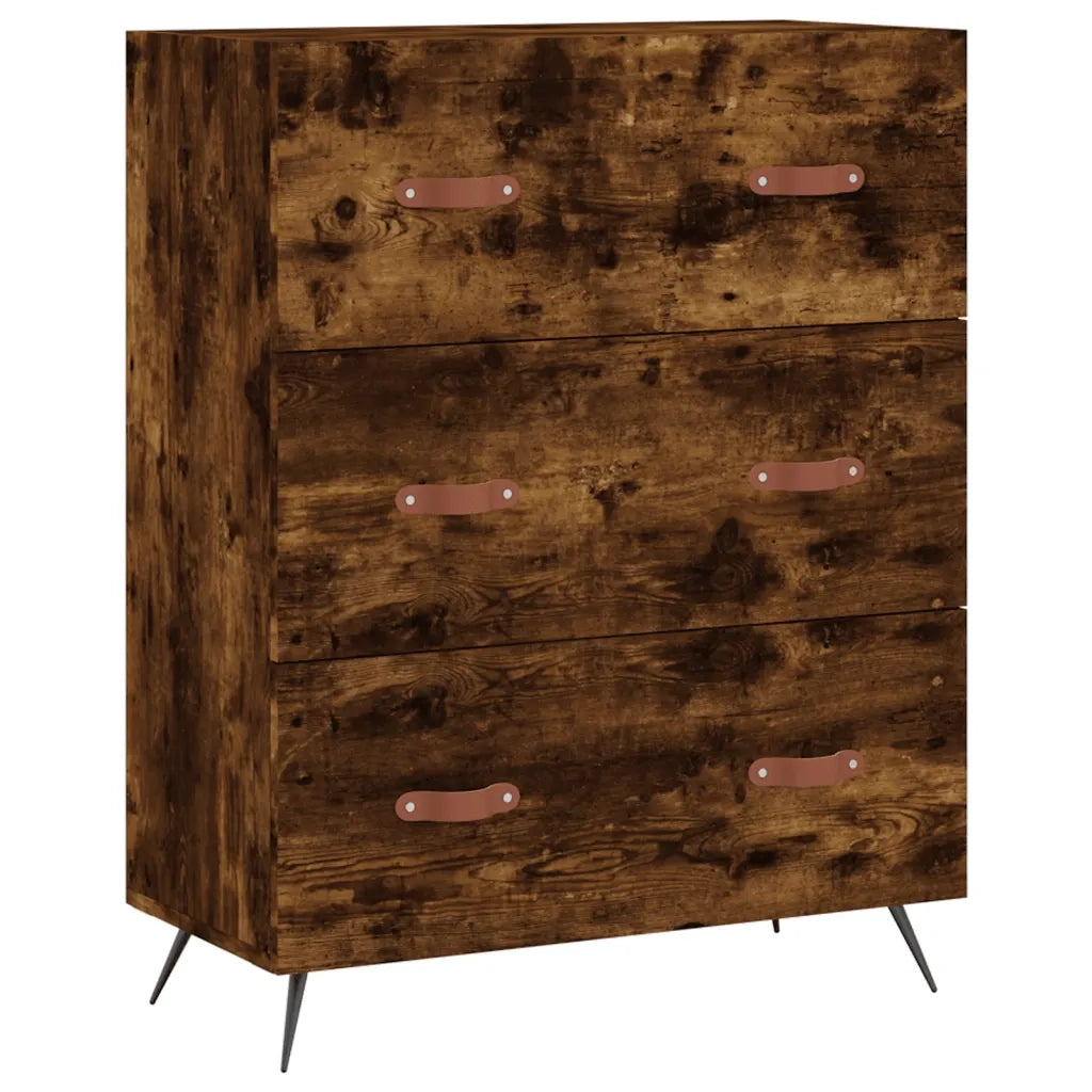 Credenza Rovere Fumo  69,5x34x180 cm in Legno Multistrato 3195824