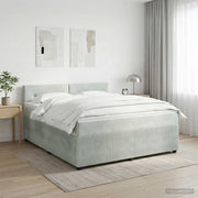 Letto box spring con materasso Grigio Chiaro 140 x 200 cm 3451691