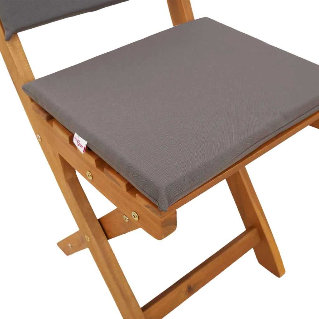 Sedie Bistro da Giardino 8 pcs Grigio Scuro 38 x 46 x 85 cm