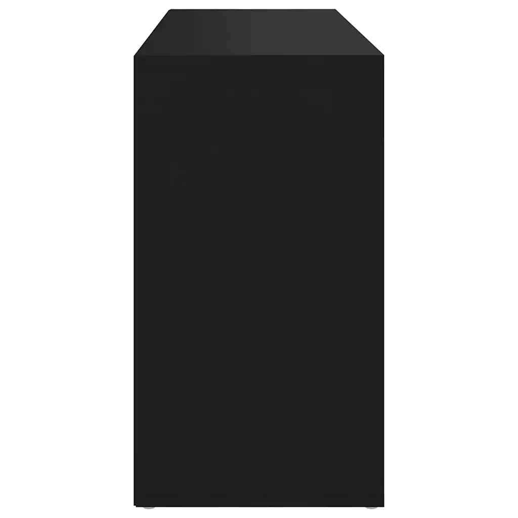 Scarpiera con Panchina Nera 103x30x55 cm Legno Multistrato 803291