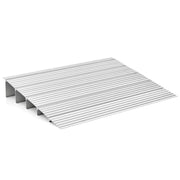 Rampa d'accesso 86,5 x 66,5 x 13 cm antiscivolo e rimovibile design moderno in alluminio argento 20_0019472