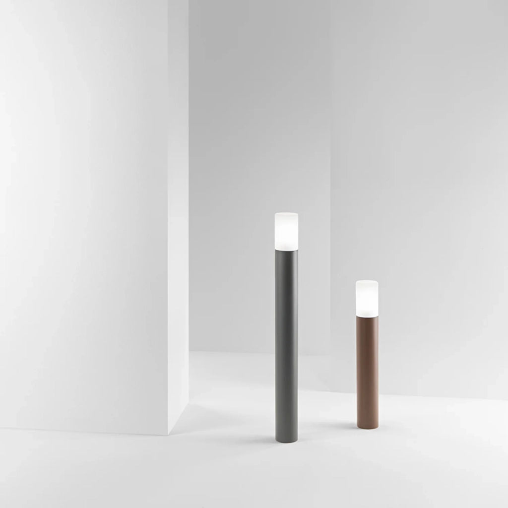 Paletto Esterno Contemporaneo Alluminio Antracite 1 Luce E27 Ip54 H90