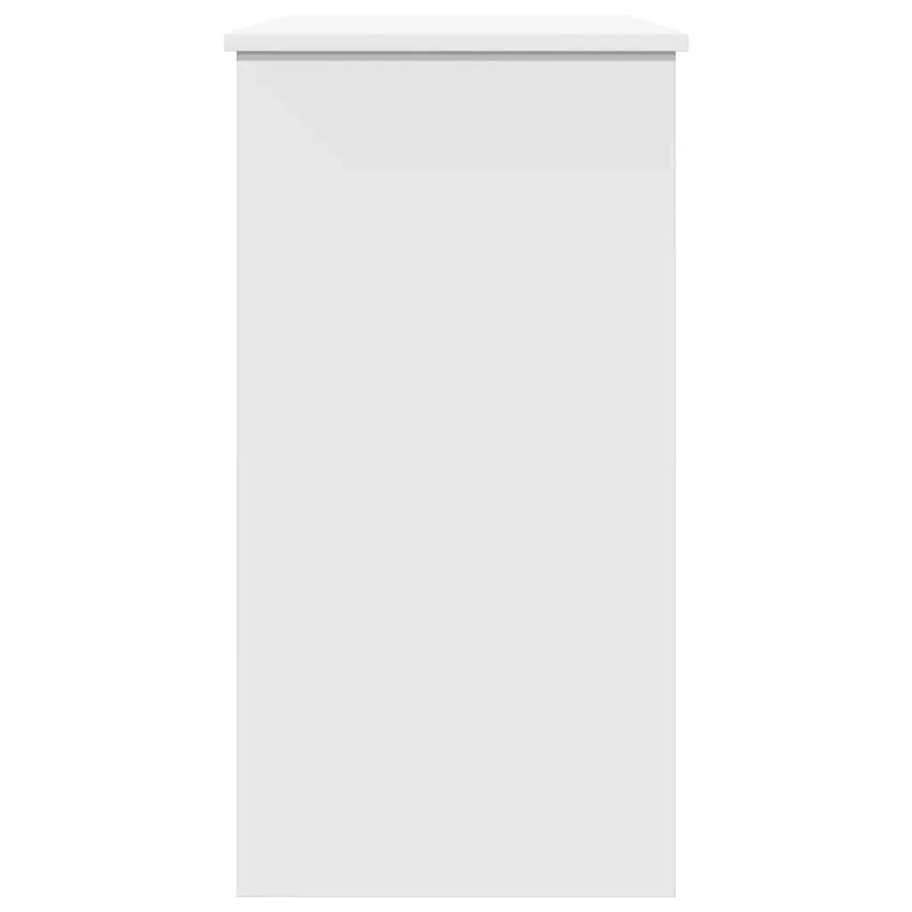 Scrivania Bianca 80x40x75 cm in Legno Multistrato